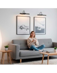 Applique led rechargeable pour mur 35 cm noir 2