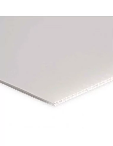 Plancha de polipropileno alveolar blanco 2,6mm - Moldiber