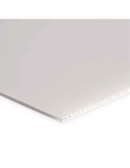 Plancha de polipropileno alveolar blanco 2,6mm - Moldiber
