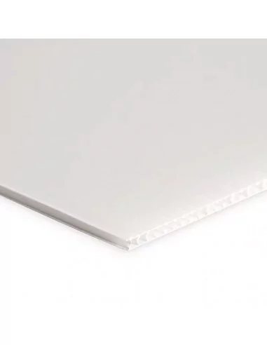 Feuille de polypropylène alvéolaire blanc 3mm Feuille de polypropylène alvéolaire blanc 3mm