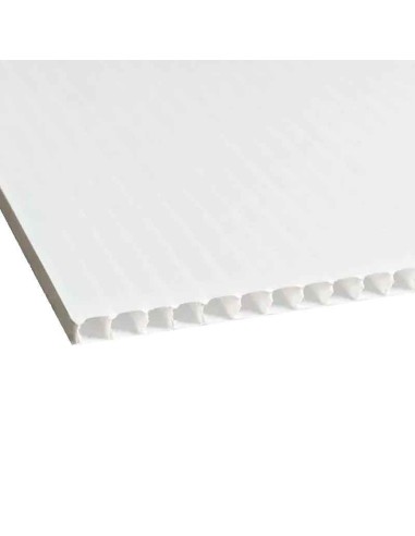 Feuille de polypropylène alvéolaire blanc 9 mm