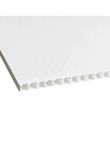 Feuille de polypropylène alvéolaire blanc 9 mm