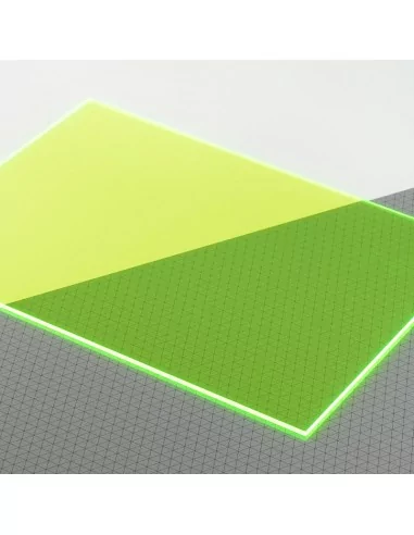 Metacrilato 3 mm Verde Fluor - Compra online en Moldiber Metacrilato 3 mm Verde Fluor - Compra online en Moldiber