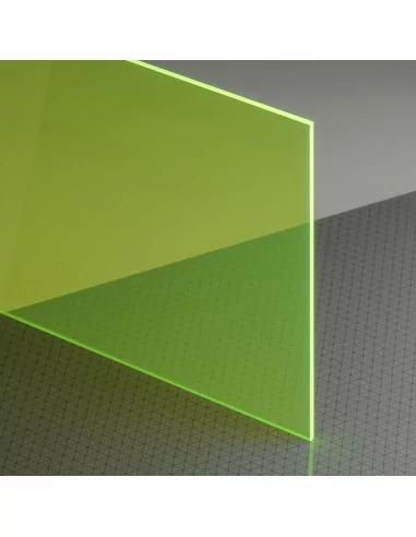 Metacrilato 3 mm Verde Fluor - Compra online en Moldiber Metacrilato 3 mm Verde Fluor - Compra online en Moldiber
