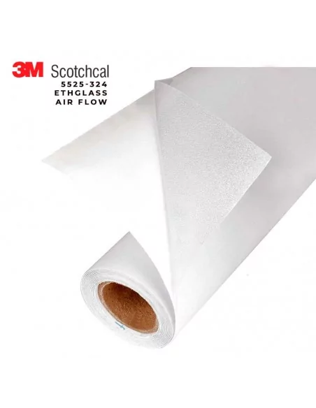 Vinil Eth Glass cristal ácido 3M Scotchcal 5525-324 prata Vinil Eth Glass cristal ácido 3M Scotchcal 5525-324 prata