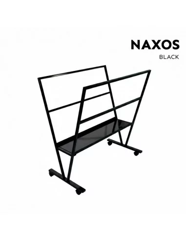 Expositor con ruedas para láminas y póster color negro modelo Naxos Expositor con ruedas para láminas y póster color negro modelo Naxos