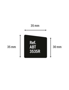 Listón de pino 35 x 35 mm con reducción de altura por metro 2