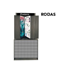 Expositor metal negro para 96 Posters hasta 61 x 91,5 cm - Moldiber