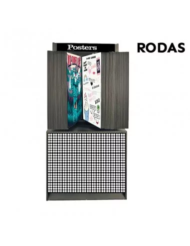 Expositor metal negro para 96 Posters hasta 61 x 91,5 cm - Moldiber