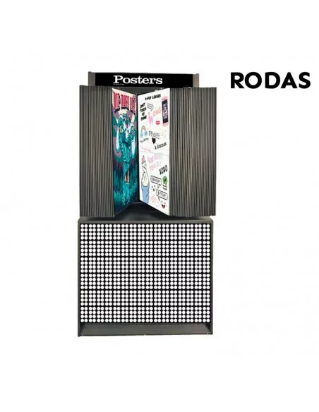Expositor metal negro para 96 Posters hasta 61 x 91,5 cm - Moldiber