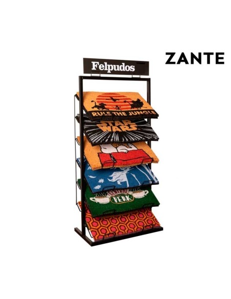Expositor metálico para felpudos Zante en Moldiber