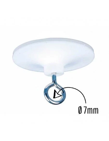 Colgador adhesivo techo aro metálico Ø40 mm - Compra online