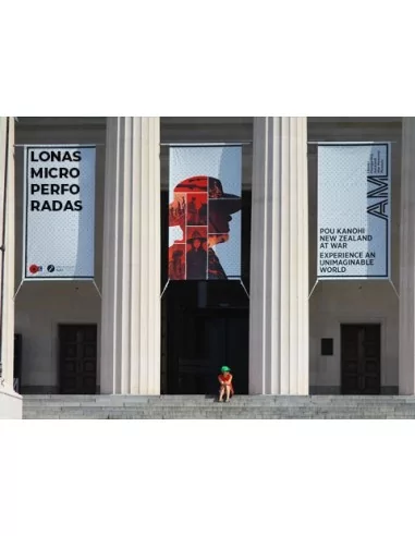 Lona mesh sem liner 350 g em bobina para impressão digital
