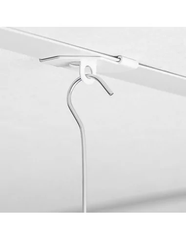 COLGADOR METÁLICO BLANCO PARA TECHOS DESMONTABLES DE 24 mm COLGADOR METÁLICO BLANCO PARA TECHOS DESMONTABLES DE 24 mm