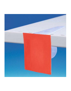 Grampo caracol PVC para prateleiras 2