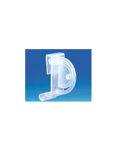 Clip perpendiculaire fixe pour profils porte-étiquettes 32-40 mm Clip perpendiculaire fixe pour profils porte-étiquettes 32-40 mm