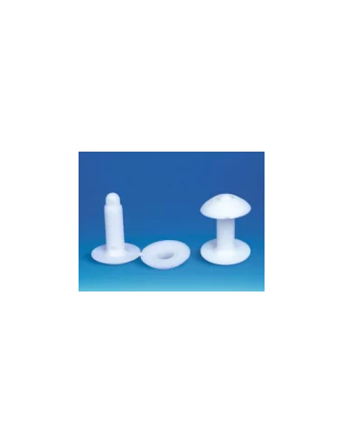 Parafuso plástico branco Ø 5 mm cabeça Ø 15 mm Parafuso plástico branco Ø 5 mm cabeça Ø 15 mm