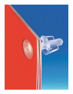 Vis en plastique transparent