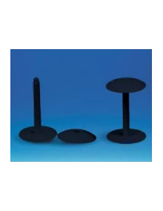 Parafuso plástico preto Ø 5 mm cabeça Ø 28 mm