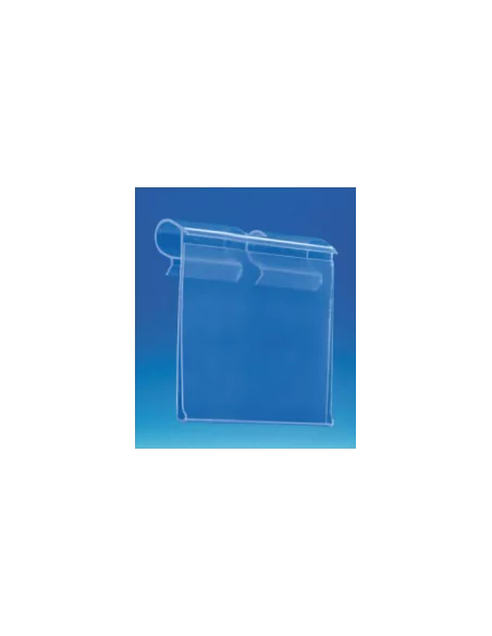 Suporte para etiquetas gancho entalhe 7 mm transparente Suporte para etiquetas gancho entalhe 7 mm transparente