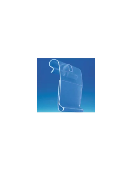 Porte-étiquettes crochet encoche 8,5 mm transparent Porte-étiquettes crochet encoche 8,5 mm transparent