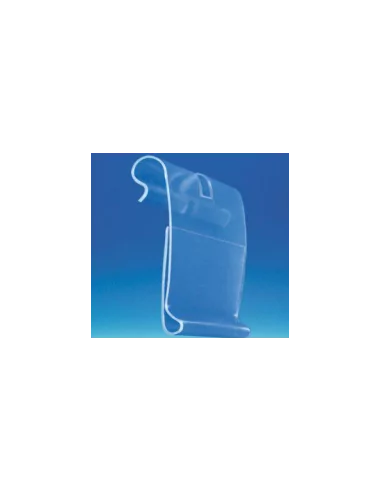 Porte-étiquettes crochet encoche 8,5 mm transparent Porte-étiquettes crochet encoche 8,5 mm transparent