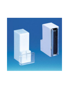 Clip transparente inclinado para painéis de 3 mm