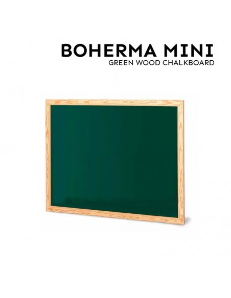 Pizarra verde con marco de madera - Modelo Boherma Mini