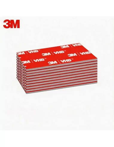 Cinta adhesiva de doble cara 3M de alta adherencia de espuma sin residuos cuadrada 30 x 40 mm