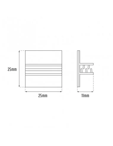 Gripper adhesivo 25x25mm Gripper adhesivo 25x25mm