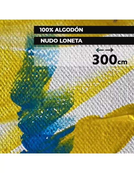 TOILE LONETA COTON BLANC DOS CRU 515 GRAMMES | ROULEAU DE 300 cm et 10 m