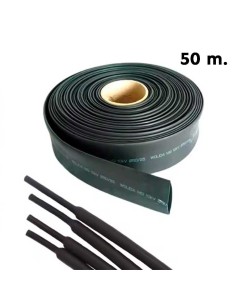 Gaine thermorétractable noire 50 m – Protection des câbles et connexions