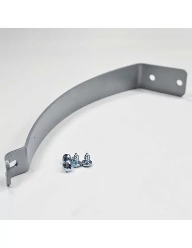 Support pour luminaire LED laqué gris avec vis de fixation Support pour luminaire LED laqué gris avec vis de fixation