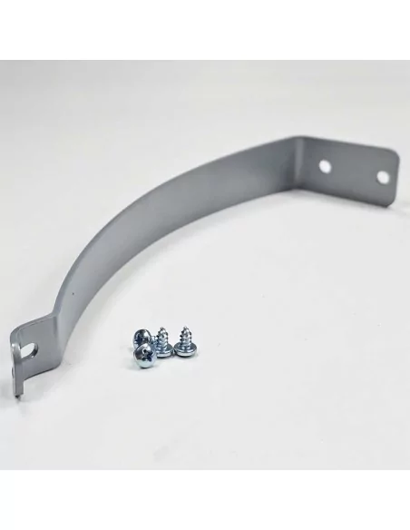 Support pour luminaire LED laqué gris avec vis de fixation Support pour luminaire LED laqué gris avec vis de fixation