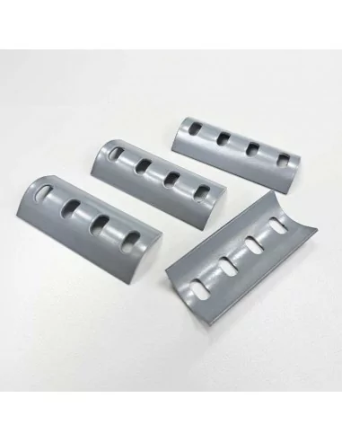 Pièce de jonction pour luminaire gris laqué + vis inox Pièce de jonction pour luminaire gris laqué + vis inox