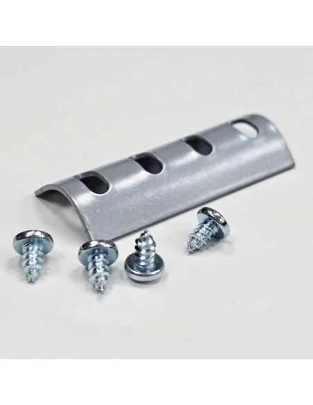 Peça de união para luminárias cinza lacado + parafusos inox