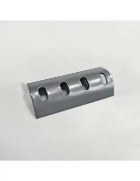 Peça de união para luminárias cinza lacado + parafusos inox