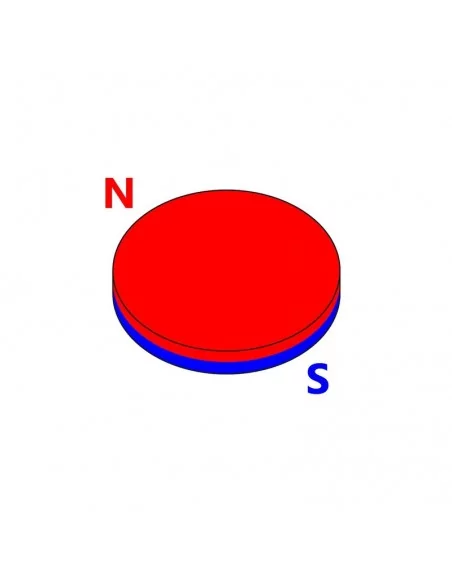 Disque en néodyme ⌀10×1 mm N42 Ni+Cu+Ni