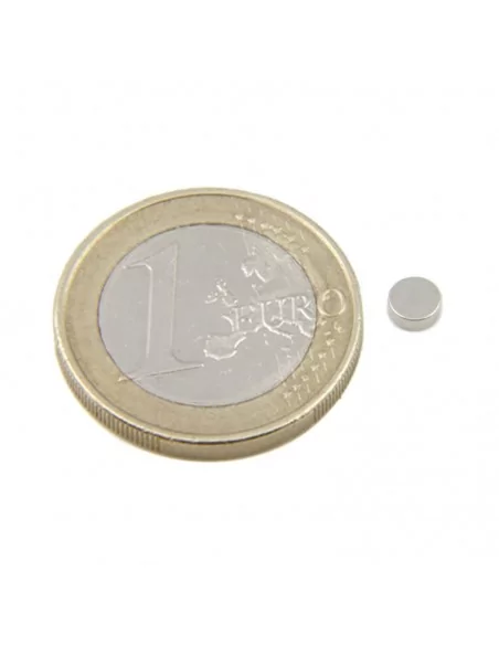 Disco de neodímio ⌀4×1.5 mm N35