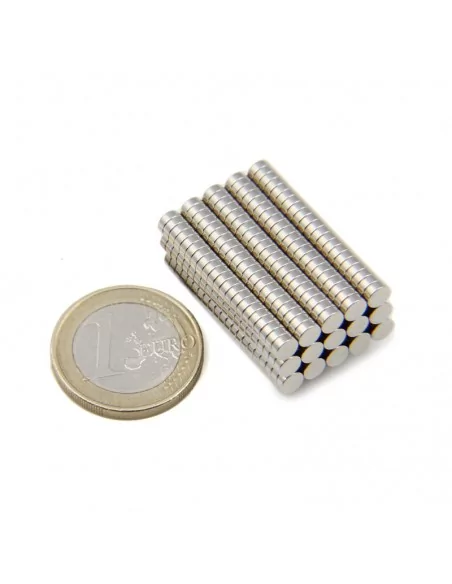 Disco de neodímio ⌀4×1.5 mm N35