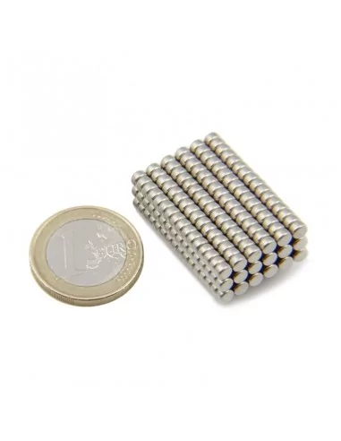 Disco de neodímio ⌀3.5×2 mm N35 Disco de neodímio ⌀3.5×2 mm N35