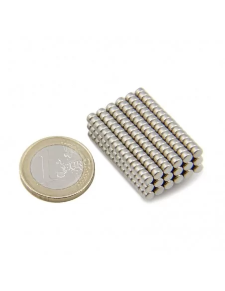Disco de neodímio ⌀3.5×2 mm N35 Disco de neodímio ⌀3.5×2 mm N35