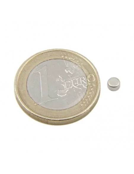 Disco de neodímio ⌀3.5×2 mm N35 Disco de neodímio ⌀3.5×2 mm N35