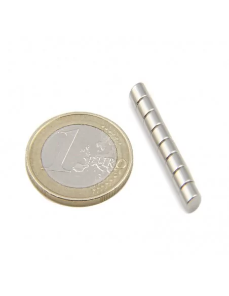 Disco de neodímio ⌀4×4 mm N42
