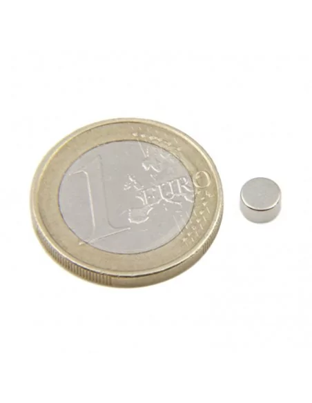 Disco de neodímio ⌀5×3 mm N35 Disco de neodímio ⌀5×3 mm N35