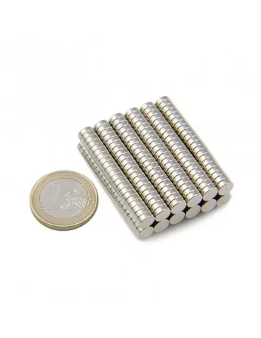 Disque en néodyme ⌀6 × 2 mm N35 Disque en néodyme ⌀6 × 2 mm N35