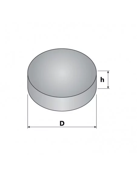 Disco de neodímio ⌀7 × 3 mm N35