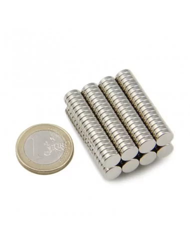 Disco de neodímio ⌀7.5 × 2 mm N35 Disco de neodímio ⌀7.5 × 2 mm N35