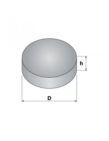 Disco de neodímio ⌀8 × 3 mm N35