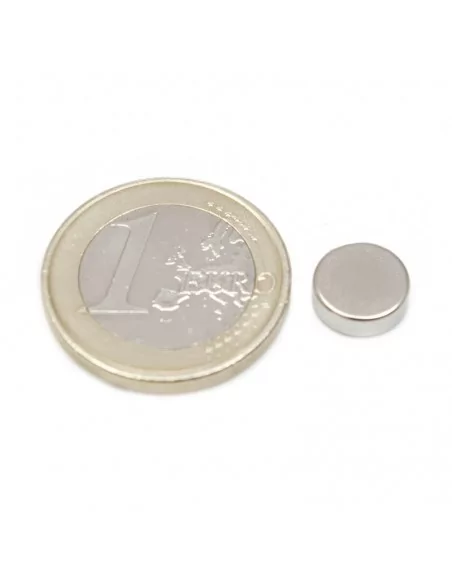 Disco de neodímio ⌀9 × 3 mm N45